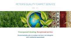 Desktop Screenshot of petersqualitycarpetservice.com