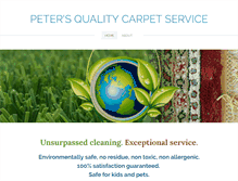 Tablet Screenshot of petersqualitycarpetservice.com